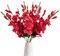 10PCS Red Gladiolus Artificial Flowers Red Flowers Fake Flowers Gladiolus Flowers Silk Flowers 30in Long Stem Flowers
